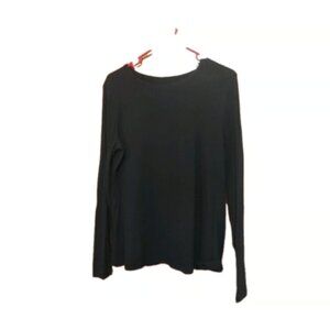 A.N.A. A New Approach Women's Black Long Sleeve T Shirt Top Size L